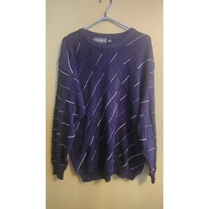 Vintage TUNDRA Canada Mens M Textured Abstract Geometric Sweater